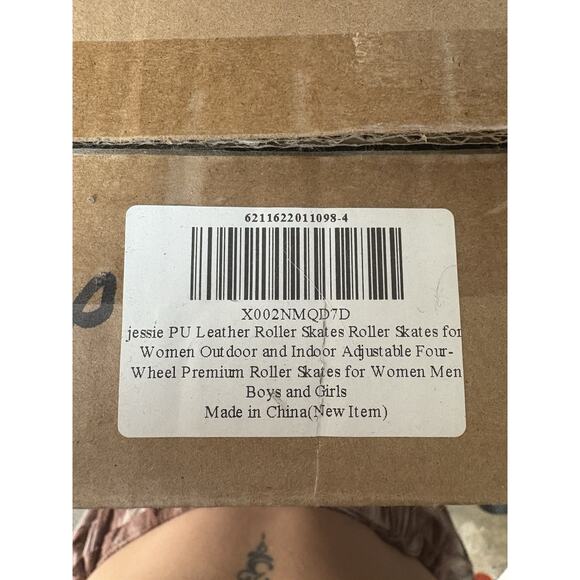 jessie Roller Skates Women Outdoor Indoor Adjustable Four-Wheel size 40 PU Black - Picture 9 of 10